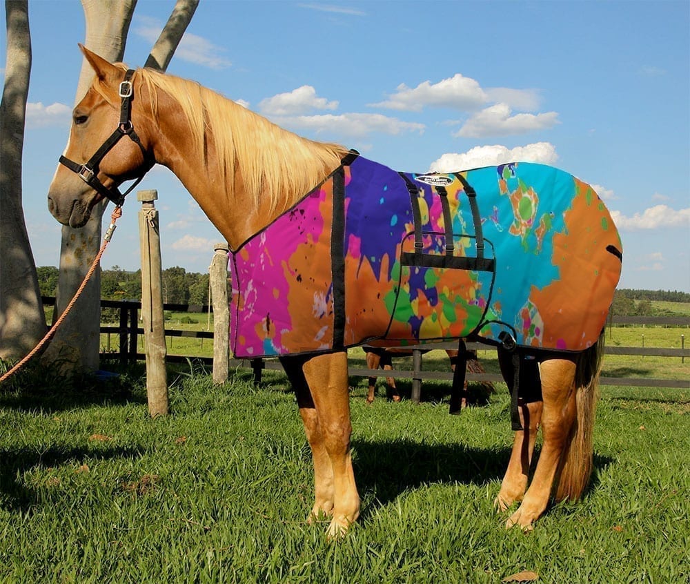 Capa para Cavalo com Barrigueira – Estampada