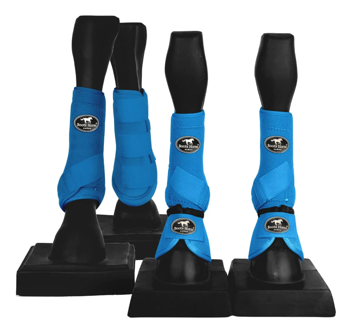 Kit - Caneleiras + Boleteiras + Cloche Para Cavalo