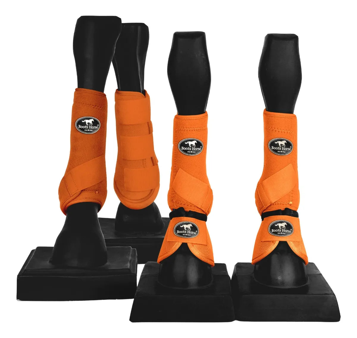 Kit - Caneleiras + Boleteiras + Cloche Para Cavalo