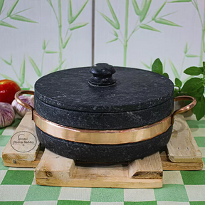 Conjunto completo de panelas de pedra – 5 peças + pilão